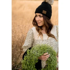 Brush Stroke Bib Blouse 9 Brush Stroke Bib Blouse -Women's Clothing Store BB 9302