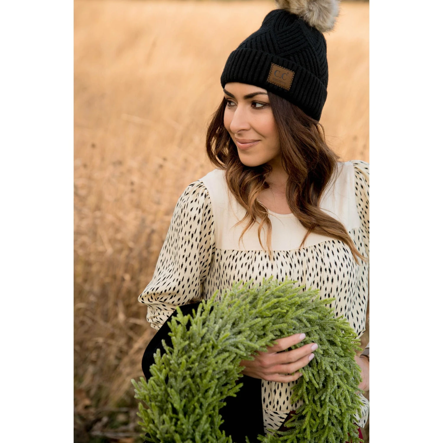 Brush Stroke Bib Blouse 4 Brush Stroke Bib Blouse - Image 4