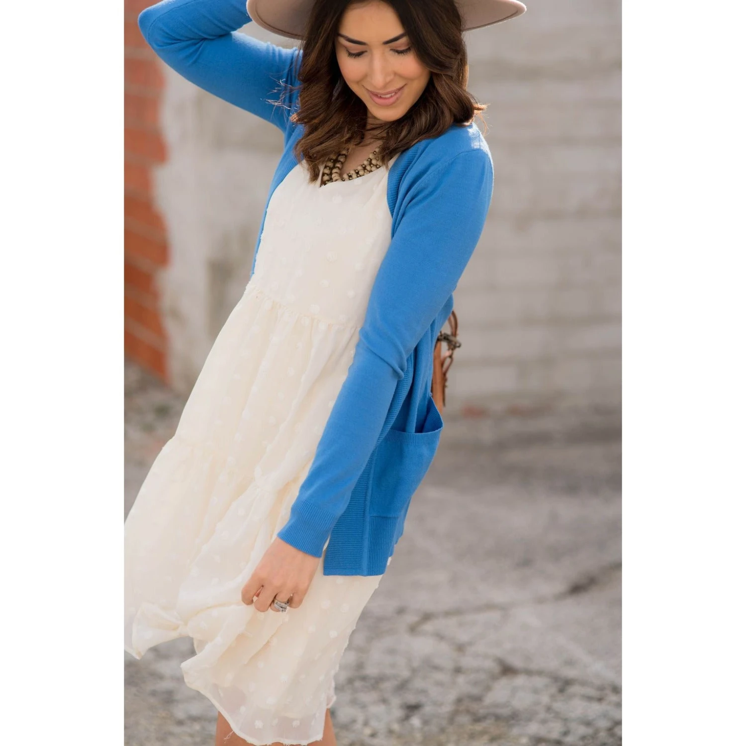 Tiered Textured Dot Dress 10 Tiered Textured Dot Dress - Image 10