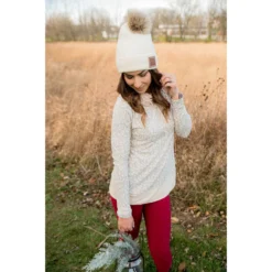 Cheetah Solid Trimmed Cowl Neck -Women's Clothing Store BB 9320 1