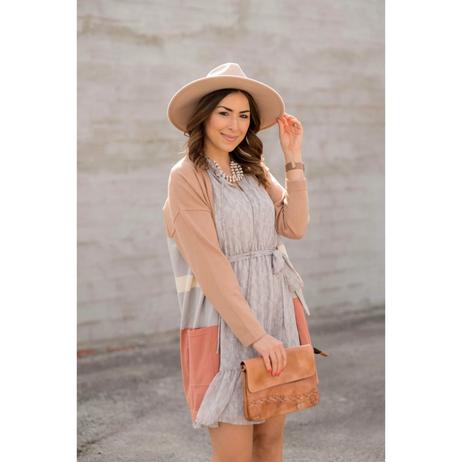 Leaf Printed Ruffled Tie Dress 2 Leaf Printed Ruffled Tie Dress - Image 2