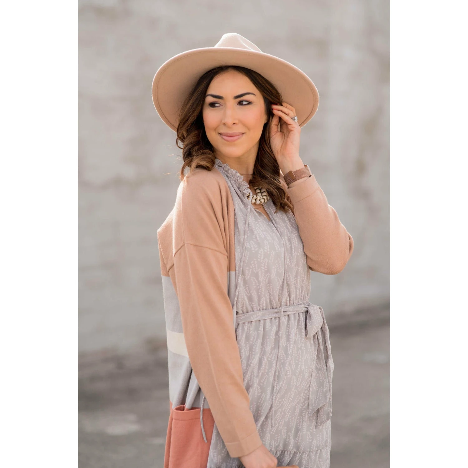 Leaf Printed Ruffled Tie Dress 4 Leaf Printed Ruffled Tie Dress - Image 4