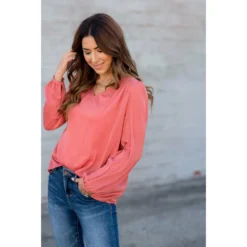 Classy Ruche Shoulder Button Sleeve Blouse -Women's Clothing Store BB 9355 0f92b9e0 8c77 4c97 8354 1e553bc5a147