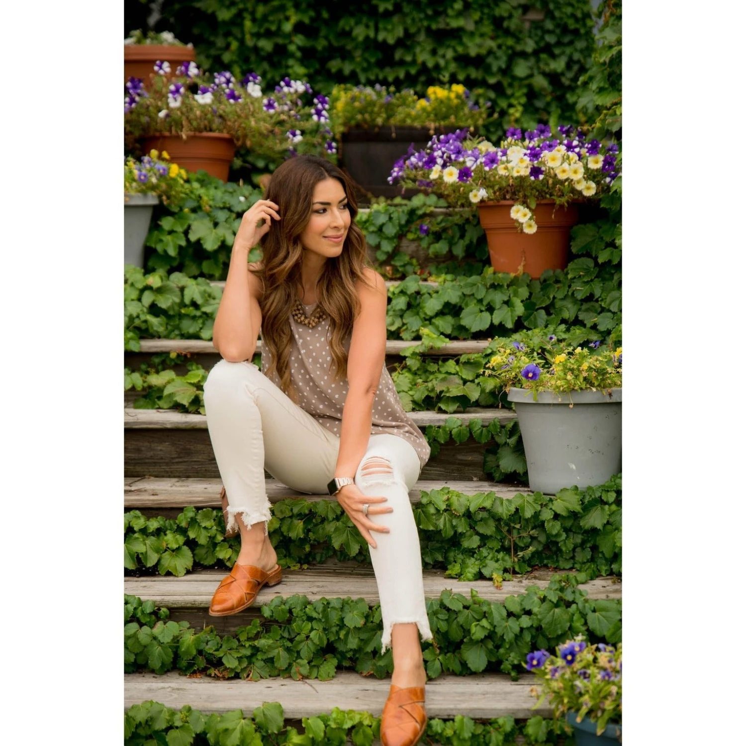 Spotted Peep Back Tank 17 Spotted Peep Back Tank - Image 17