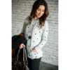 Grey/Black Polka Dot Hoodie