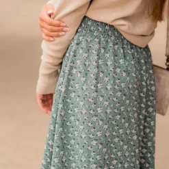 Bouquets Button Accent Maxi Skirt -Women's Clothing Store BB 9382 09363d10 14de 41e0 ad43 0278e038148c 764868