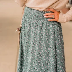 Bouquets Button Accent Maxi Skirt -Women's Clothing Store BB 9384 1a881b07 dcea 45eb 9a89 2adf8f655bc1 155435