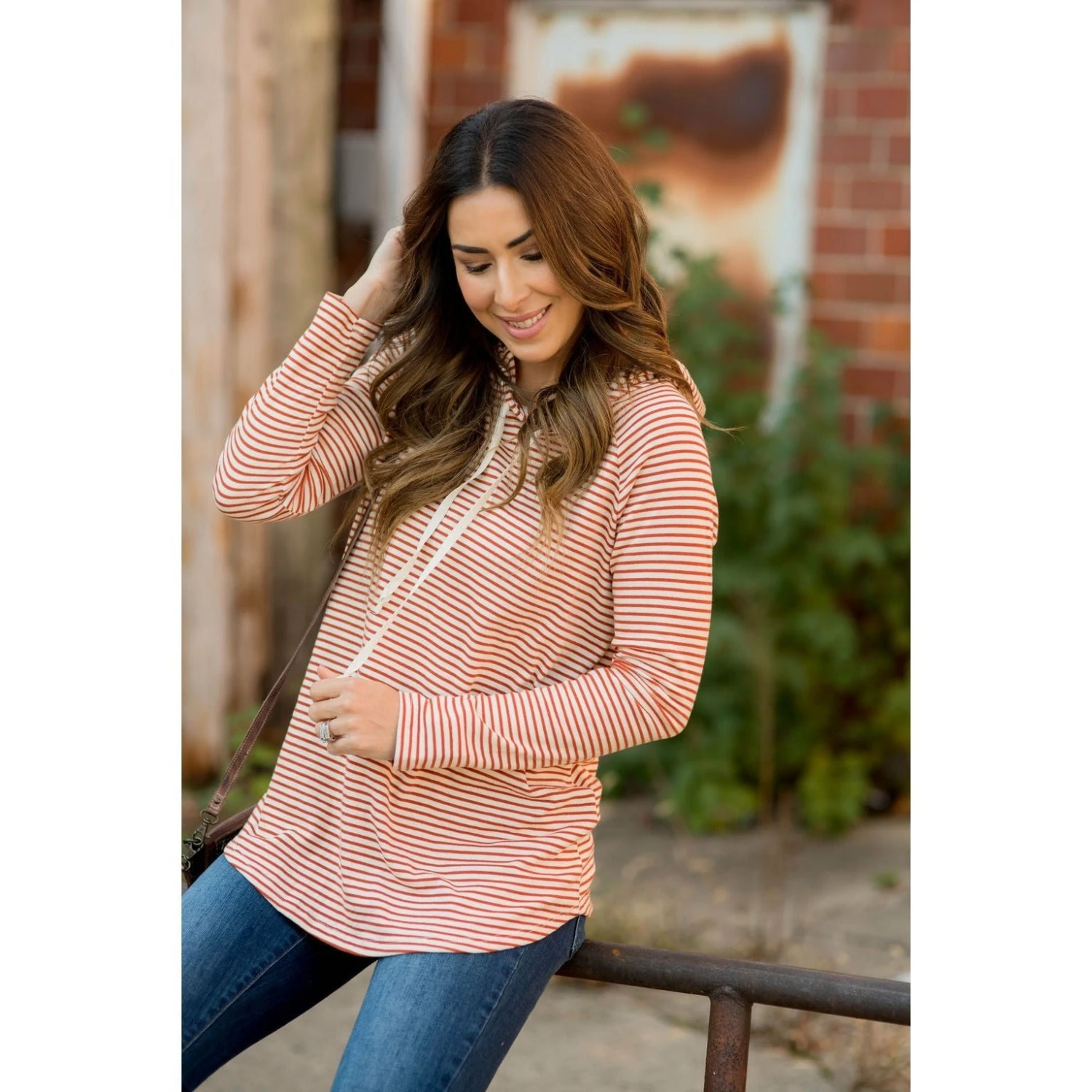 Striped Basic Hoodie 13 Striped Basic Hoodie - Image 13