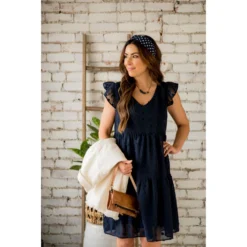 Tiered Textured Dot Dress 22 Tiered Textured Dot Dress -Women's Clothing Store BB 9403 f3a0b3c3 b59f 4059 b23f f3706f3b4089