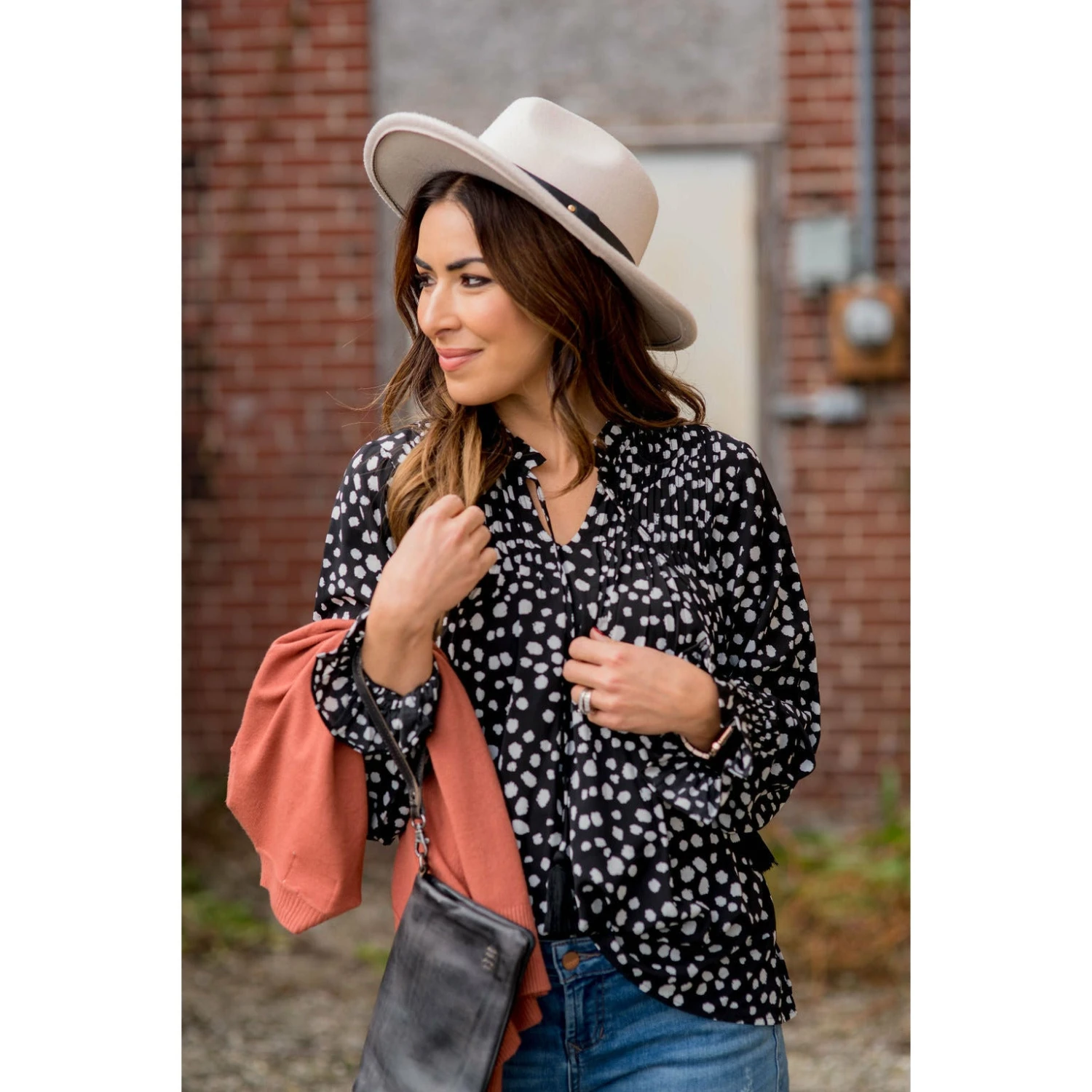 On-the-Go Cheetah Tie Blouse 1 On-the-Go Cheetah Tie Blouse