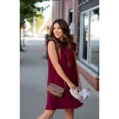 Cinch Neck Tunic Dress -Women's Clothing Store BB 9428 492e90ca c31f 459c 98a4 26c707c547e2