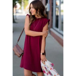 Cinch Neck Tunic Dress -Women's Clothing Store BB 9435 75809c80 115c 47ec b7f8 3c5cff3dd3f4