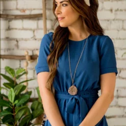 Pocket Tie Dress -Women's Clothing Store BB 9454 59857b84 fc99 4e63 90f1 5d8f11833427