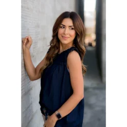 Ruched Ruffle Bibbed Tank -Women's Clothing Store BB 9455 29f368dd 4727 40e5 a461 de8938b087dc