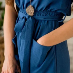 Pocket Tie Dress -Women's Clothing Store BB 9462 85cbe83e 7593 4263 9a69 ced706c6b6e5