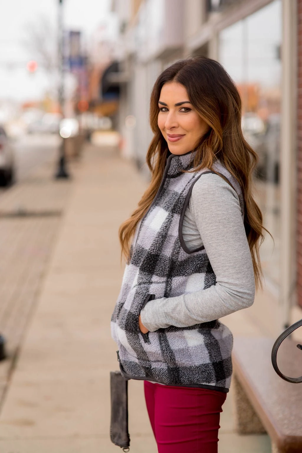 Buffalo Plaid Sherpa Vest 20 Buffalo Plaid Sherpa Vest - Image 20