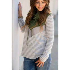 Betsey's Striped Chevron Cowl Neck -Women's Clothing Store BB 9521 6d54168f 4077 4785 8170 07bb04eb16b8