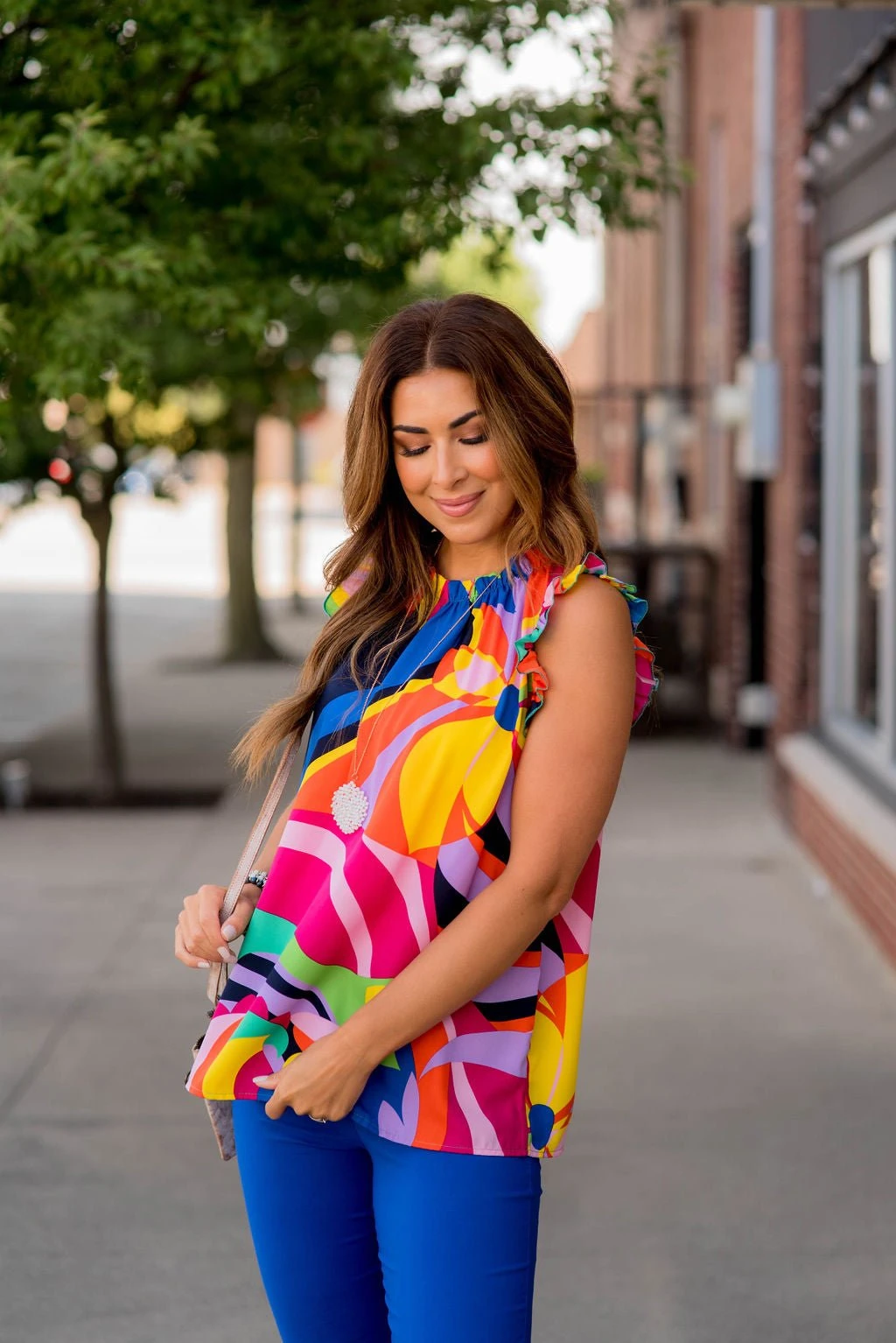 Abstract Geo Cinched Tank 3 Abstract Geo Cinched Tank - Image 3