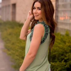 Spotted Ruched Strap Tank 11 Spotted Ruched Strap Tank -Women's Clothing Store BB 9533 6b0ba5ca a488 4e55 b4c6 bdfa4bf7d706 185682