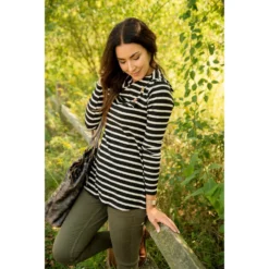 Striped Button Neck Sweatshirt 31 Striped Button Neck Sweatshirt -Women's Clothing Store BB 9535 81399df3 4ac3 4065 93cf d8aad7508c32