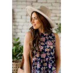 Ruffle Floral Peplum Tank -Women's Clothing Store BB 9541 3754f86b 3e0e 488c b667 a12b343f3caf