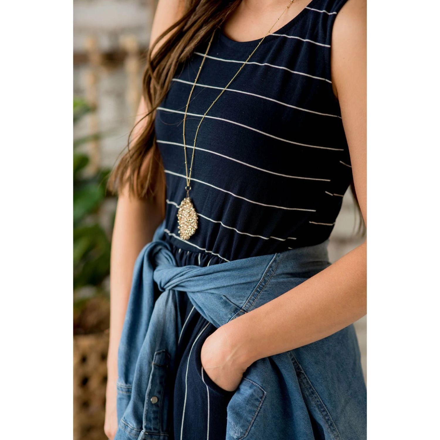 Striped Sleeveless Maxi 8 Striped Sleeveless Maxi - Image 8