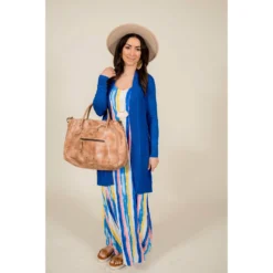 Brush Stroked Maxi Dress -Women's Clothing Store BB 9636