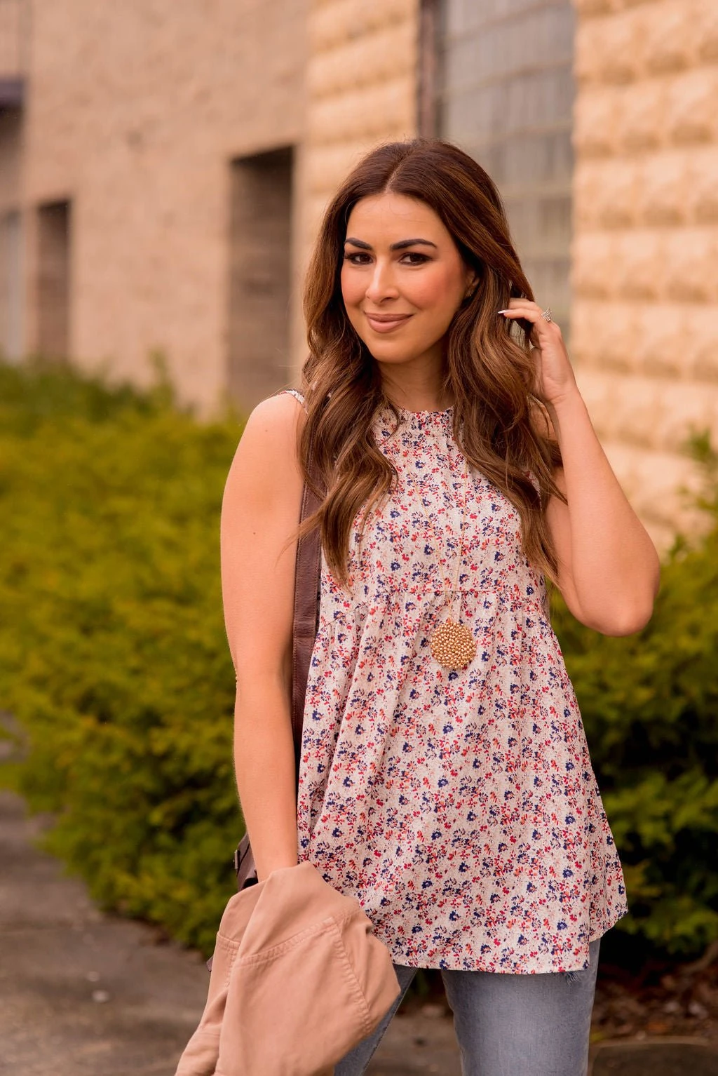 Mini Blooms Peplum Tank 2 Mini Blooms Peplum Tank - Image 2