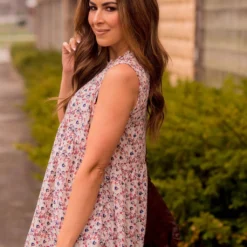 Mini Blooms Peplum Tank 38 Mini Blooms Peplum Tank -Women's Clothing Store BB 9682 923566