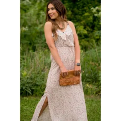 Dottie Ruffle Side Slit Maxi -Women's Clothing Store BB 9687 f6ecd8e8 c1a0 49b9 af70 a33448a193ea 781456