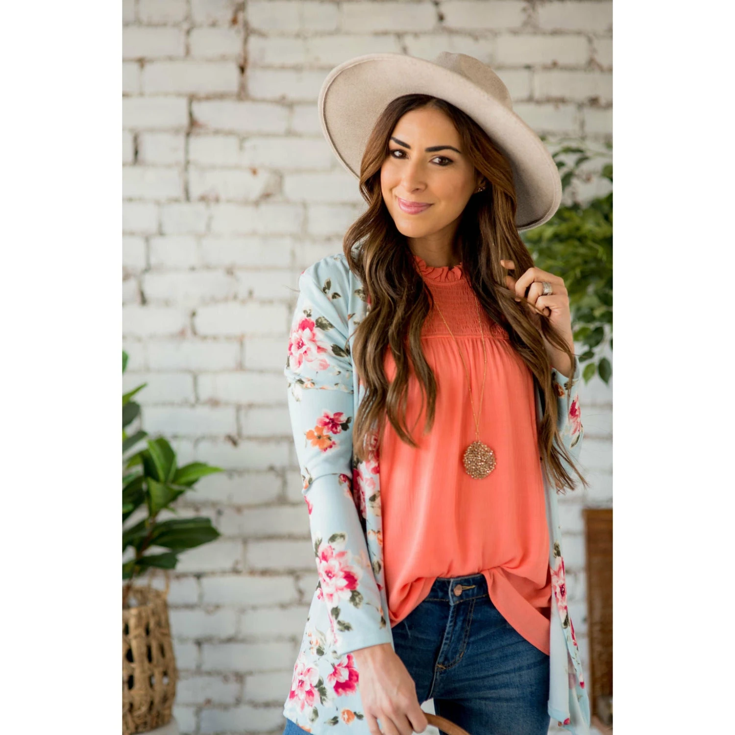 Short Mint Floral Cardigan 3 Short Mint Floral Cardigan - Image 3