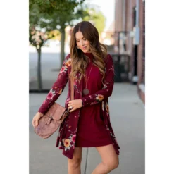 Floral Tunic Cardigan