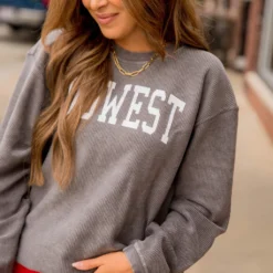 Bold Midwest Ribbed Crewneck -Women's Clothing Store BB 9728 b4a028e5 79b4 486c 9f54 76c3cf080d7f 131139