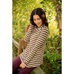 Striped Button Neck Sweatshirt 29 Striped Button Neck Sweatshirt -Women's Clothing Store BB 9734 7ef61e1e eec1 4475 aa40 e6b92a7d3a54