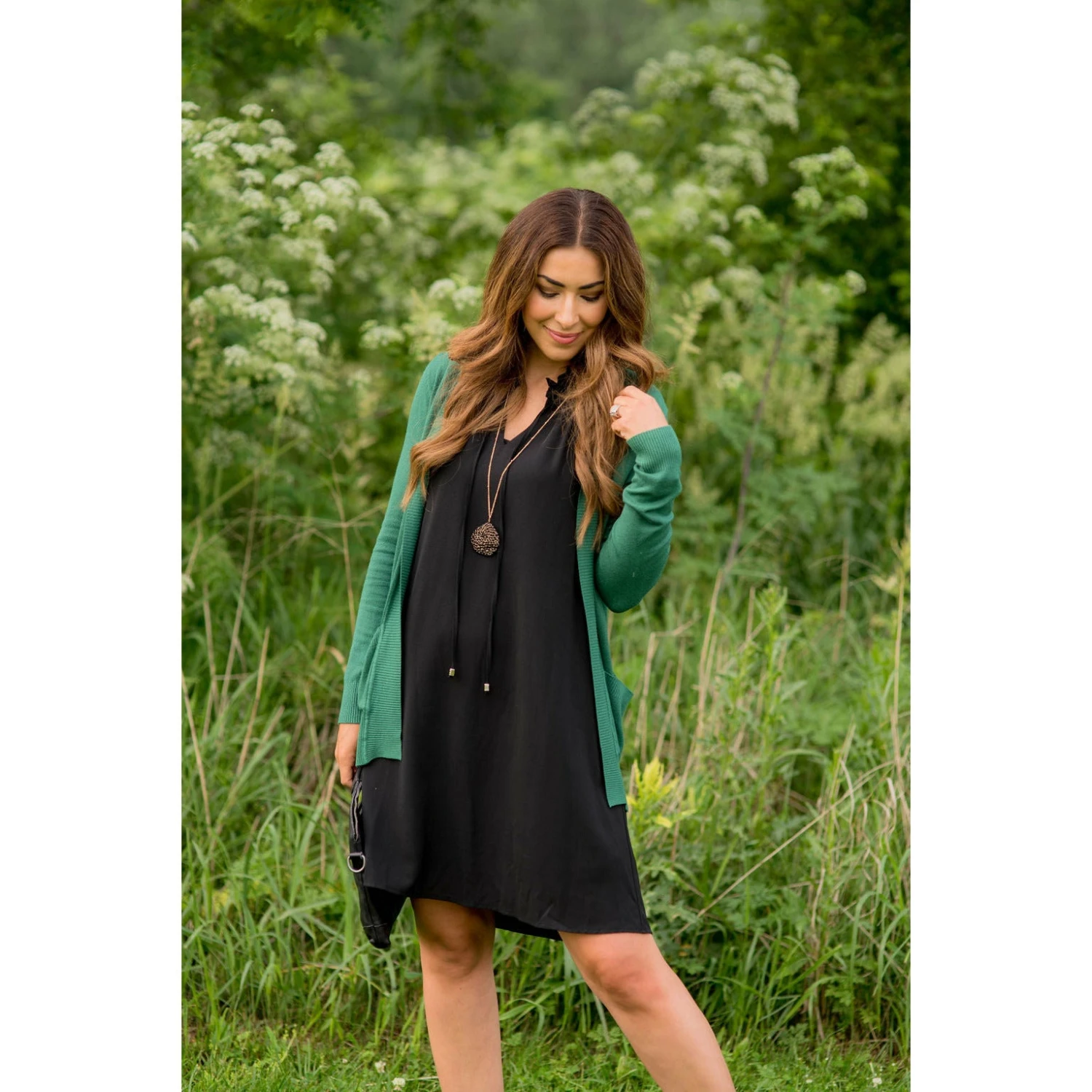 Double Ruffle Front Tie V Neck Tank Dress 4 Double Ruffle Front Tie V Neck Tank Dress - Image 4