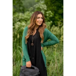 Double Ruffle Front Tie V Neck Tank Dress