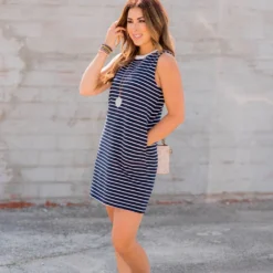 Simple Striped Tank Dress -Women's Clothing Store BB 9749 7afcc267 a403 45cd 8b31 61d3fd3799ce 259868