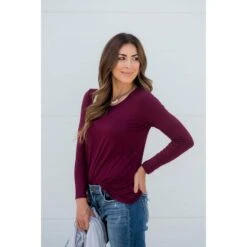 Betsey's Long Sleeve Basic Tee 31 Betsey's Long Sleeve Basic Tee -Women's Clothing Store BB 9768 5ffa75eb 5b7a 46e0 920d e5a1cc7b9c5a