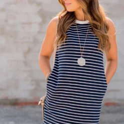 Simple Striped Tank Dress -Women's Clothing Store BB 9769 681c395e 7b12 4b39 8d82 de8723292fbf 510568