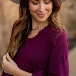 Dressy Ruffle V-Neck Blouse -Women's Clothing Store BB 9776 91c2f87b 6e0d 41d0 afcf b76fdb7b006f 243642