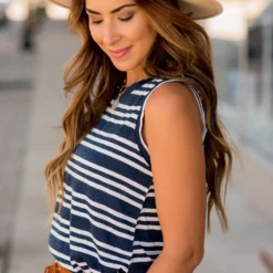 Triple Stripe Tank -Women's Clothing Store BB 9793 649665