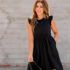 Textured Lines Ruffle Trim Dress 25 Textured Lines Ruffle Trim Dress -Women's Clothing Store BB 9813 fd65d987 6bc2 4d05 b1a4 2c1fda24d035 214794