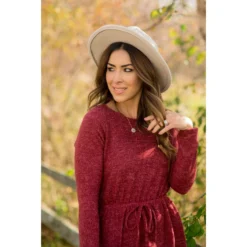 Simple Tie Sweater Dress -Women's Clothing Store BB 9823 bf8e9787 cc88 44cd b08e 22db99fc925b
