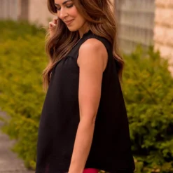 Cinched Neck Bibbed Tank -Women's Clothing Store BB 9833 01ba6485 2f78 49bc 86a7 3350514133d8 193199