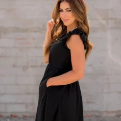 Textured Lines Ruffle Trim Dress 27 Textured Lines Ruffle Trim Dress -Women's Clothing Store BB 9836 5307b9cc 8480 4e92 bf02 3be5982a6f62 584055