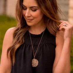 Cinched Neck Bibbed Tank -Women's Clothing Store BB 9838 01296e52 0b24 4c35 9fb7 95424d0a2c18 760778