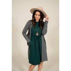 Cinched Waist Tie Dress -Women's Clothing Store BB 9841 2