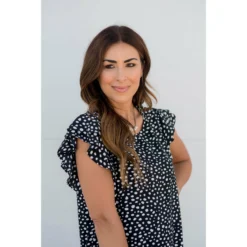 Double Tiered Sleeve Cheetah Blouse -Women's Clothing Store BB 9847 8236df81 f0fd 42d6 b7ac 7a4f1ac614e5