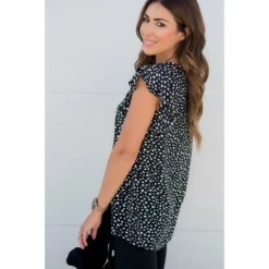 Double Tiered Sleeve Cheetah Blouse -Women's Clothing Store BB 9851 645a59bc 4037 495a b74c 2900c6a6bc5e