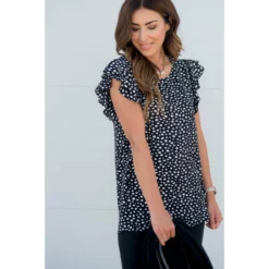 Double Tiered Sleeve Cheetah Blouse -Women's Clothing Store BB 9854 d0965fd3 690c 48ca a06e 62803dca5f24